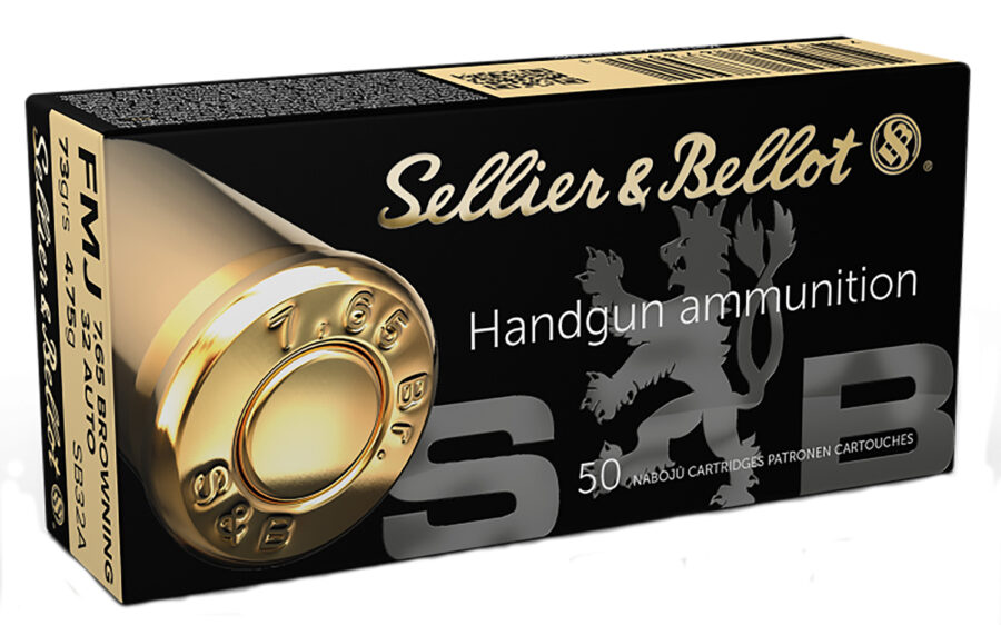 Sellier & Bellot SB32A Handgun  32ACP 73gr Full Metal Jacket 50 Per Box/40 Case