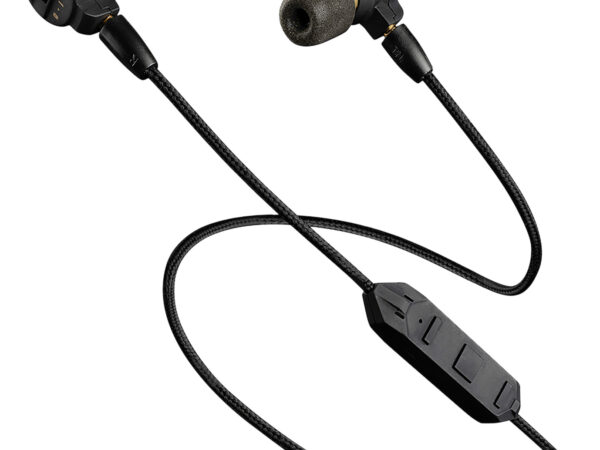 Pro Ears PEEBBLKE Stealth Elite 28 dB Behind The Head Black Adult 1 Pair Includes Attachable Bluetooth Lanyard