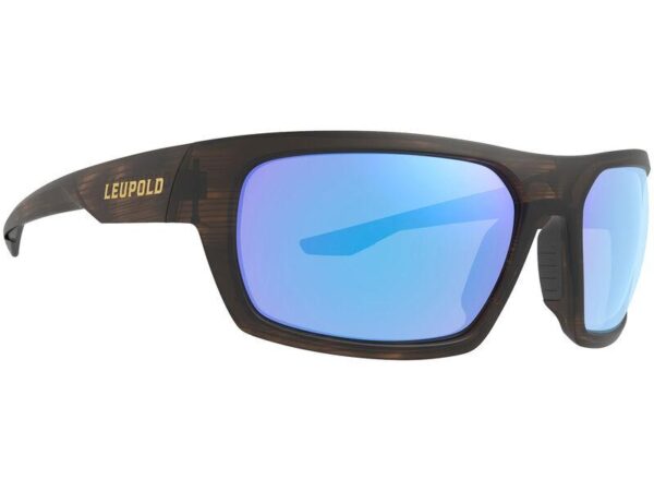 Leupold Packout Shooting Glasses Matte Tortoise with Blue Mirror
