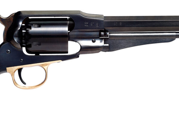 Taylors and Company 550778 Sodbuster Black Powder  SAO 44 Cal Striker Fire 8" 6rd Blued 2-Piece Ivory Grip