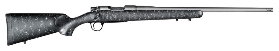 Christensen Arms 8010102100 Mesa  6.5 PRC 4+1 24" Threaded Barrel, Tungsten Gray Cerakote, Black with Gray Webbing Stock