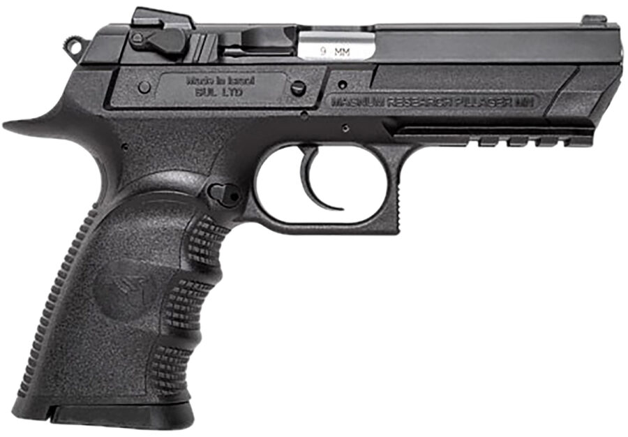 Magnum Research BE99153RL Baby Eagle III  9mm 15+1 4.43" Black Oxide Carbon Steel Slide Black Textured
