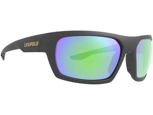 Leupold Packout Shooting Glasses Matte Black with Emerald Mirror