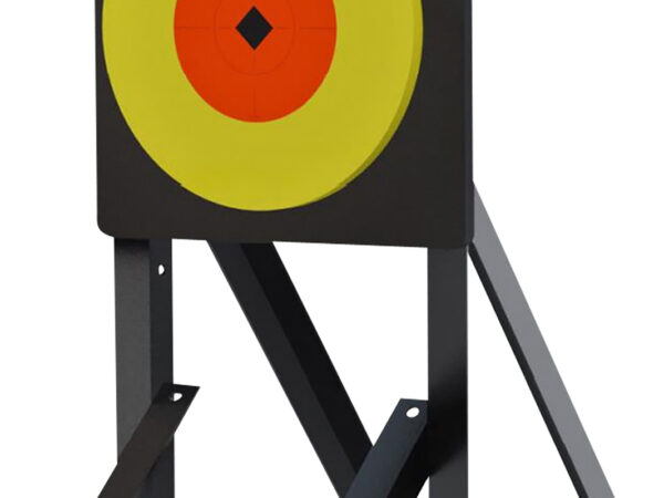 Birchwood Casey LCSPLR Large Range Spoiler Alert 10" Orange/Yellow AR500 Steel Bullseye 0.50" Thick Includes Crosshair Sticker