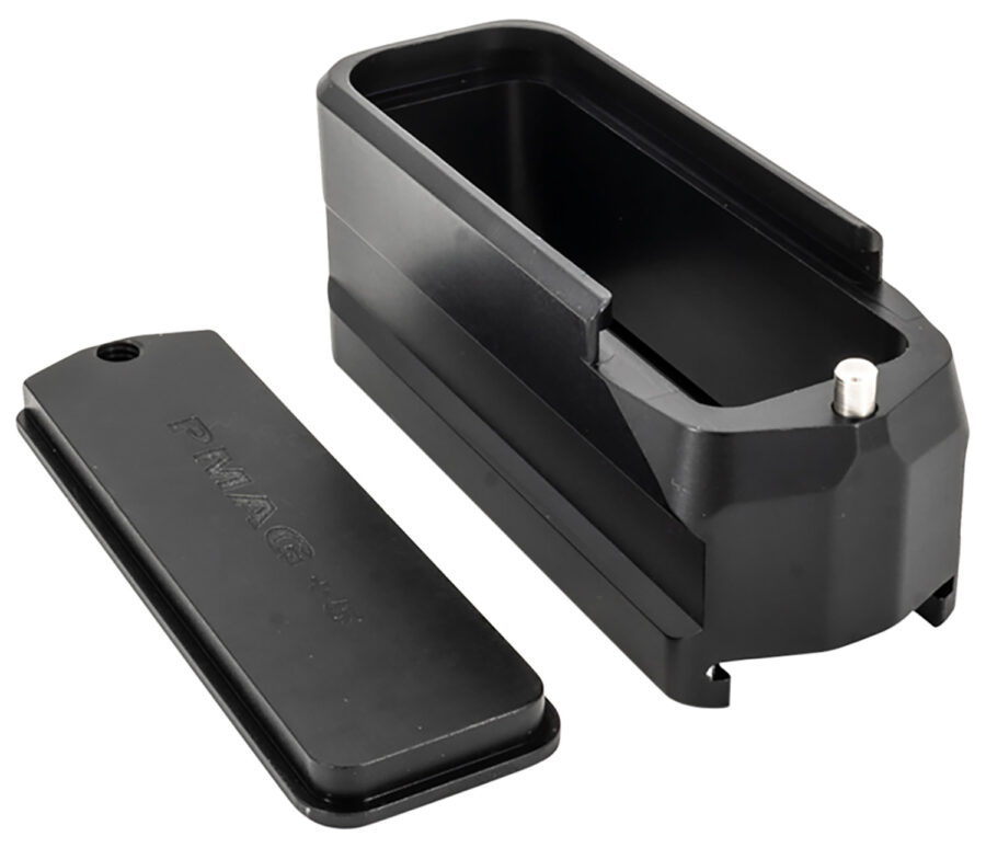 Shield Arms SAMEPMAG5BLK Magazine Extension  5rd Compatible w/ Magpul PMAG Gen M3 Black Anodized Aluminum
