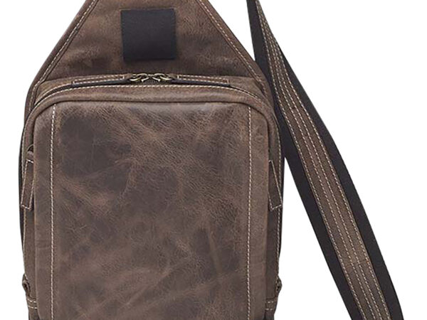 Gun Tote'n Mamas/Kingport GTMCZY108 Sling Backpack  Brown Leather Includes Standard Holster