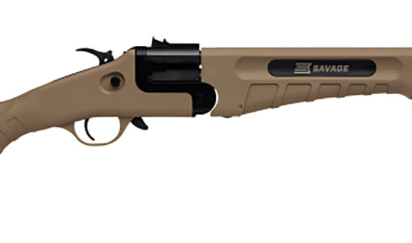 Savage Arms 23003 42 Takedown Full Size 22 WMR/410 Gauge 1rd 20" Black Satin Sporter Barrel, Satin Black Carbon Steel Receiver, Flat Dark Earth Fixed Synthetic Stock, Ambidextrous