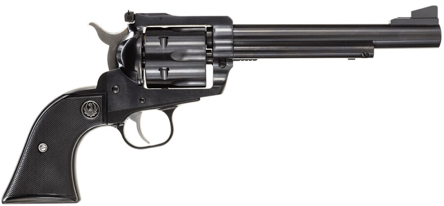 Ruger 0406 Blackhawk  41 Rem Mag 6 Shot, 6.50" Blued Steel Barrel, Blued Cylinder, Blued Steel Frame, Black Checkered Rubber Grip, Exposed Hammer