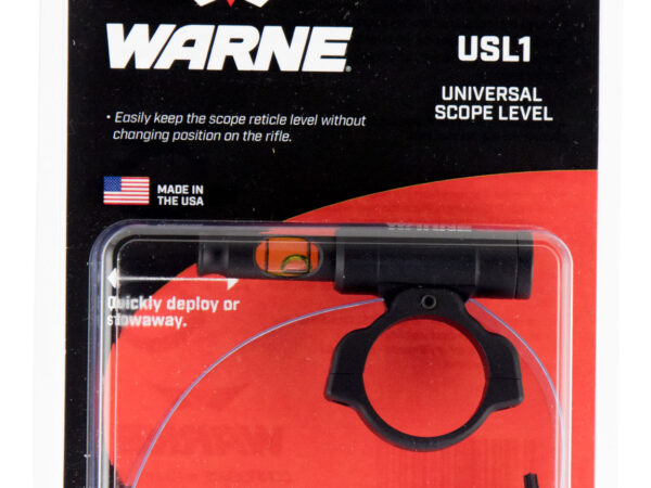 Warne USL1 Universal Scope Level 1" Tube Diameter Universal Aluminum Black