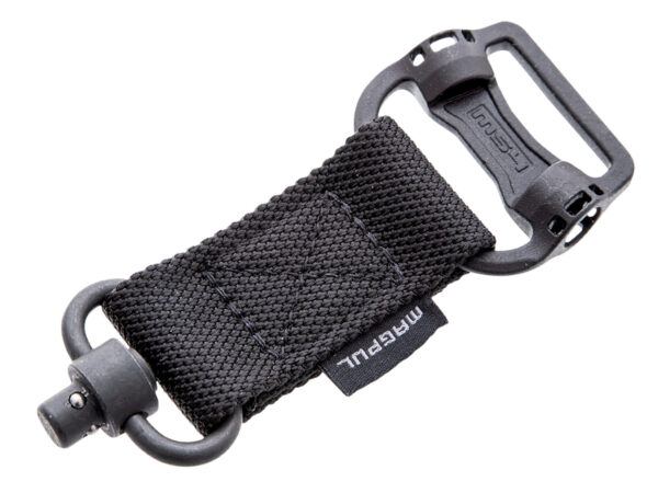 Magpul MAG519-BLK MS1/MS4 Sling Adapter made of Steel with Maganese Phosphate Black Finish, Polymer Hardware, Nylon 1.25" Webbing & Two to One-Point Design for AR-15, M4, M16, AK-Platform & AKM