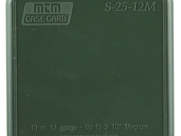 MTM Case-Gard S2512M11 Shotshell Box Flip-Top Multi Gauge Shotgun Forest Green Polypropylene 25rd
