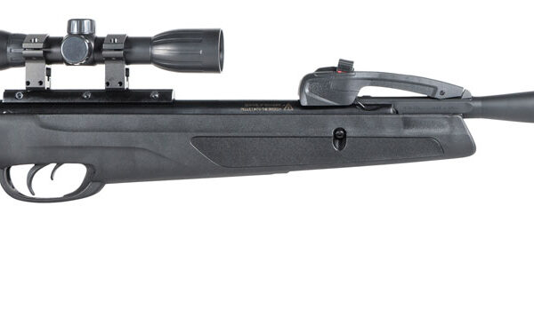 Gamo 6110068754 Swarm Whisper Gas Piston 177 10 Shot Fluted Polymer Jacketed Rifled Steel Barrel w/Whisper Noise Dampening, Non-Slip Textured All Weather Stock & Forearm Includes Gamo 4x32mm Scope