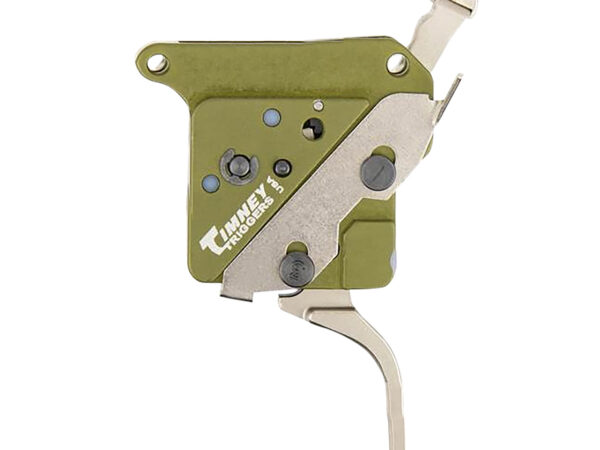 Timney Triggers 51716V2 Elite Hunter Straight Trigger with 3 lbs Draw Weight & Green/Nickel Finish for Remington 700 Right