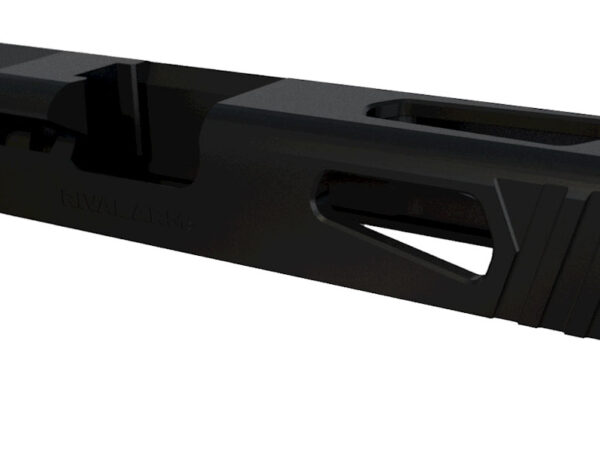 Rival Arms RA10G102A Precision Slide A1 QPQ Black 17-4 Stainless Steel with Front/Rear Serrations & RMR Optic Cut for 9mm Luger Glock 17 Gen3