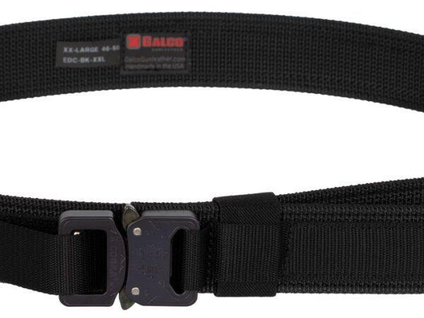 Galco EDCBKXXL Everyday Carry  Black Nylon 46"-50" 1.50" Wide Buckle Closure