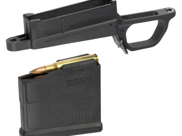 Magpul MAG489-BLK Bolt Action Mag Well Hunter 700L Stock Made of Polymer w/ Black Finish Includes PMAG5 AC Magazine