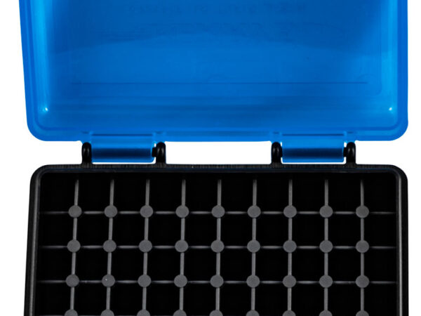Berry's 83500 Ammo Box 22LR Blue/Black Polypropylene 100rd