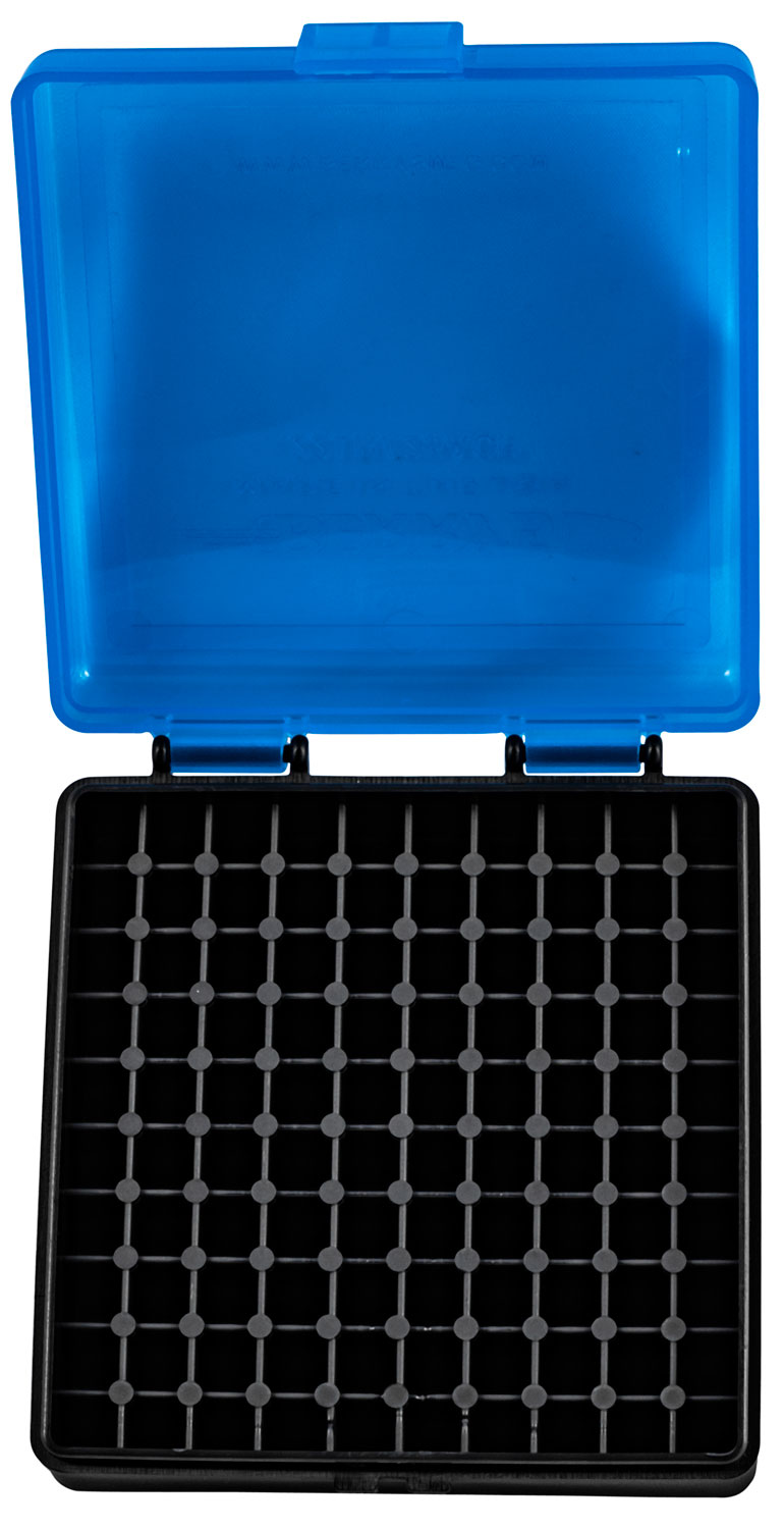 Berry's 83500 Ammo Box 22LR Blue/Black Polypropylene 100rd