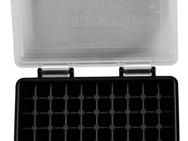 Berry's 63600 Ammo Box 22LR Clear/Black Polypropylene 100rd