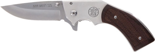 S&W KNIFE MODEL 325 REVOLVER - KNIFE 3" FOLDER W/WOOD GRIPS - Image 2