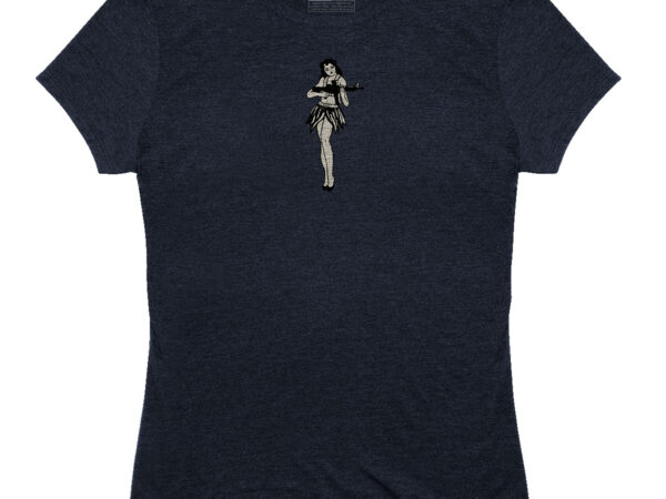 Magpul MAG1124410XS Hula Girl CVC Women's Navy Cotton/Polyester/Rayon Short Sleeve XS