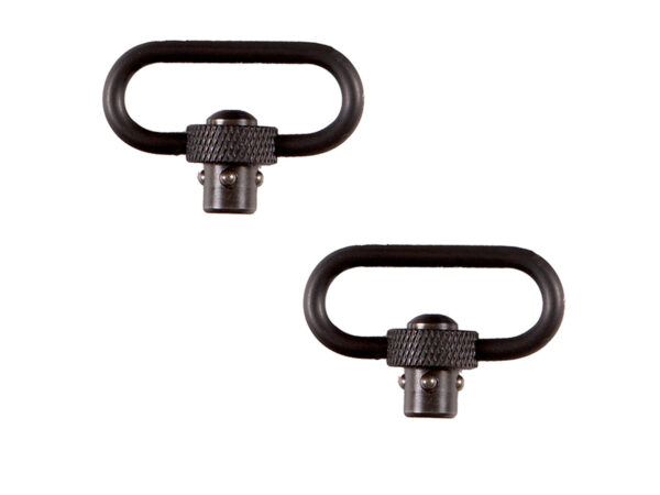 Allen 14516 Quick Detach Swivel  Set 1.25" Push Button Black Steel