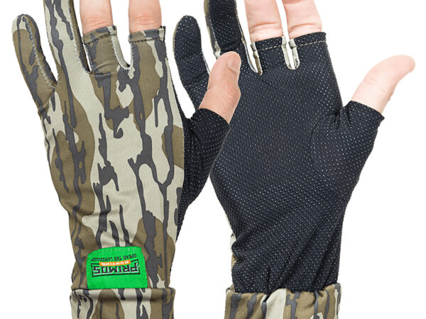 Primos PS6681 Stretch Fit  Mossy Oak Original BottomLand Fingerless Neoprene OSFA