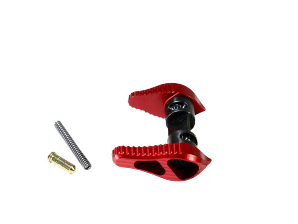 TIMBER CREEK OUTDOOR INC AMBISSR Safety Selector 45/90 Degree AR Platform Red Anodized Aluminum Ambidextrous