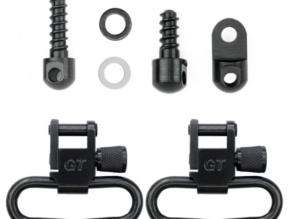 GrovTec US Inc GTSW313 Swivel Set  Rifle 1.25" Black Phosphate Ruger 10/22