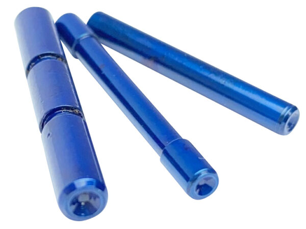 Cross Armory CRGPSBL 3 Pin Set Dimpled Compatible w/Glock Gen1-3 Blue Steel