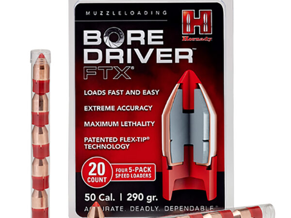 Hornady 67713 Bore Driver FTX 50Cal Flex Tip eXpanding 290gr 20 Per Box/10 Case