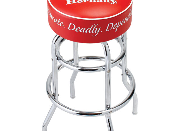 Hornady 99103 Reloading Bench Stool Chrome Red Chromed Steel Vinyl