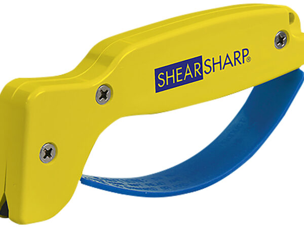 AccuSharp 002C ShearSharp Scissors Sharpener Diamond Tungsten Carbide Sharpener Yellow/Blue