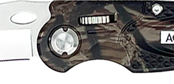 AccuSharp 704C Sport  3" Folding Plain Stainless Steel Blade/Camo Anodized Aluminum Handle Includes Belt Clip