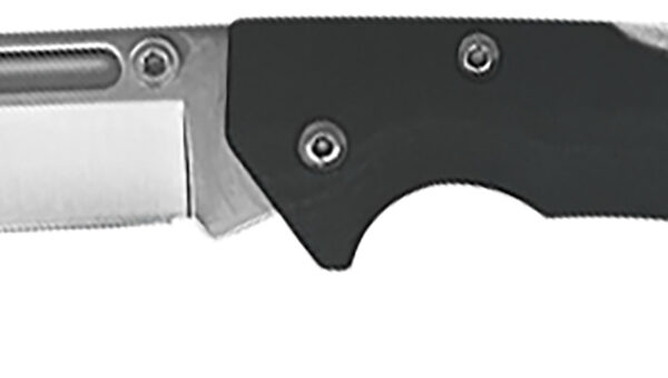 AccuSharp 711C Lockback  3" Folding Clip Point Plain Stainless Steel Blade/Black FRN Handle Includes Allen Wrench