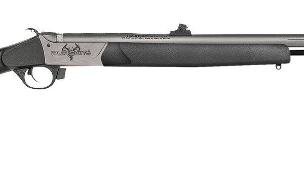 Traditions R74110440S Pursuit XT 50 Cal 209 Primer 26" Stainless Cerakote Black Synthetic Stock Includes Williams Fiber Optic Sights