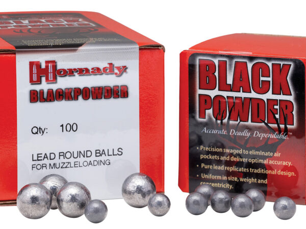 Hornady 6060 Black Powder Lead Balls 44 Cal .451 100 Per Box/ 25 Case