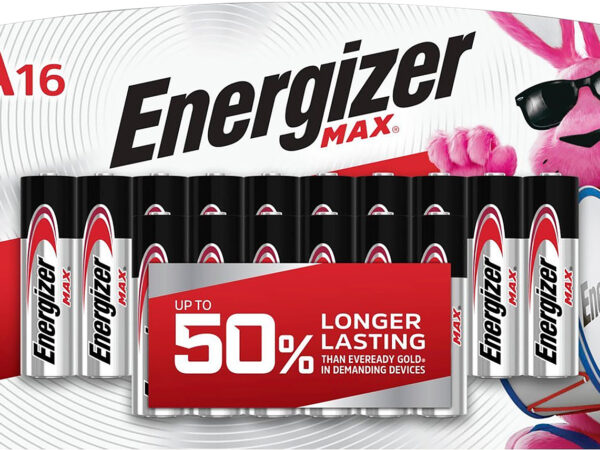Energizer E91LP16 AA Max Silver 1.5V Alkaline, Qty (16) Single Pack