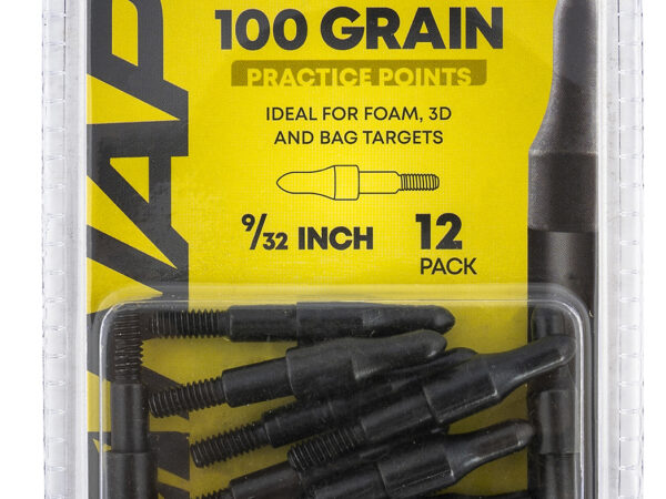 NAP NAP60P3DP932 3D Practice Points Field Tips Fixed 100 Gr Black/ 12 Pack
