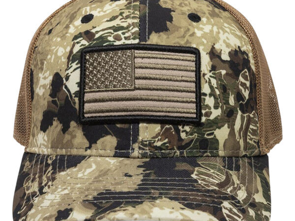 Outdoor Cap USA-170 USA Flag  Veil Whitetail/Brown Adjustable Snapback OSFA Structured