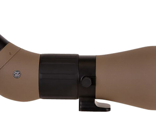 Sig Sauer Electro-Optics SOO82001 OSCAR8 Flat Dark Earth Rubber Armor 27-55x 80mm Angled Body