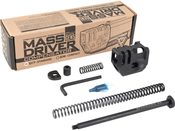 Strike Industries G5MDCOMPS Mass Driver Compensator Black for Glock 17 Gen 5