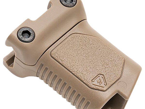 Strike Industries ARCMAGRAILSFDE Angled Vertical Grip Short Flat Dark Earth Polymer with Cable Management Storage for Picatinny Rail