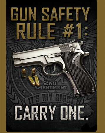 RIVERS EDGE SIGN 12"x17" - "GUN SAFETY"