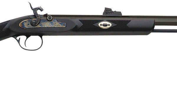 Traditions R3300850 Deerhunter 50 Cal Percussion 24" Blued Octagon Barrel, Black Synthetic Stock