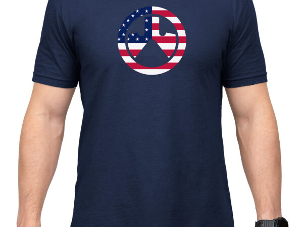 Magpul MAG1281410S Independence Icon  Navy Cotton/Polyester Short Sleeve Small