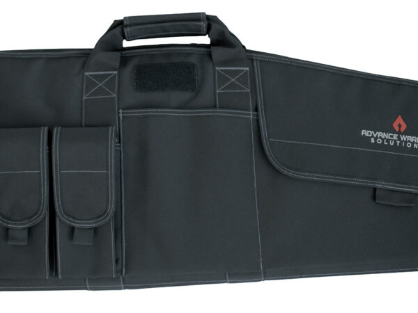 Advance Warrior Solutions RA36RCBL Raptor  36" Black Polyester for Tactical Rifle, 4 Mag Pouch