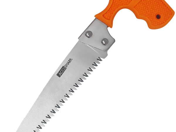 AccuSharp 730C Bone Saw Fixed Saw 6" Stainless Steel Blade/ Blaze Orange T-Shaped Handle