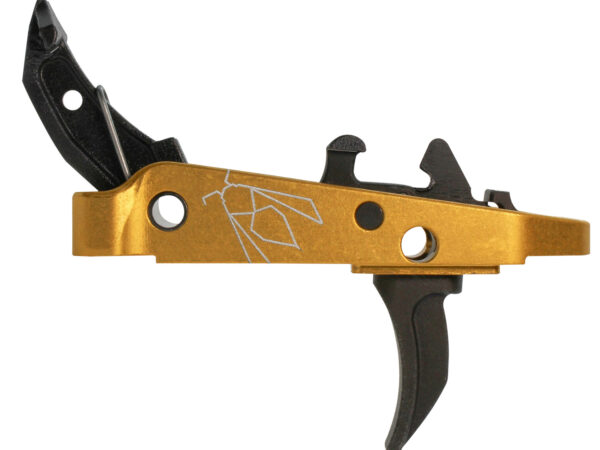 CMC Triggers 47407 Drop-In Yella Jacket Combat Trigger Group 2.0 Single-Stage Curve with 2.50 lbs Draw Weight, Black w/ Yellow Housing