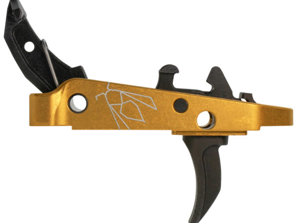 CMC Triggers 47507 Drop-In Yella Jacket Combat Trigger Group 2.0 Single-Stage Curve with 3.50 lbs Draw Weight, Black w/ Yellow Housing